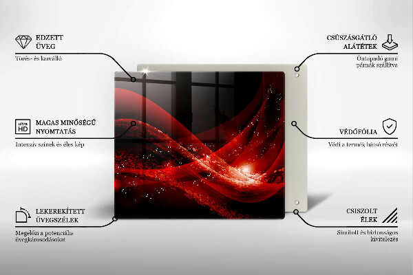 Steklena podloga za rezanje Moderna abstrakcija