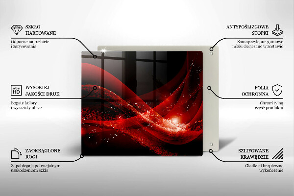 Steklena podloga za rezanje Moderna abstrakcija