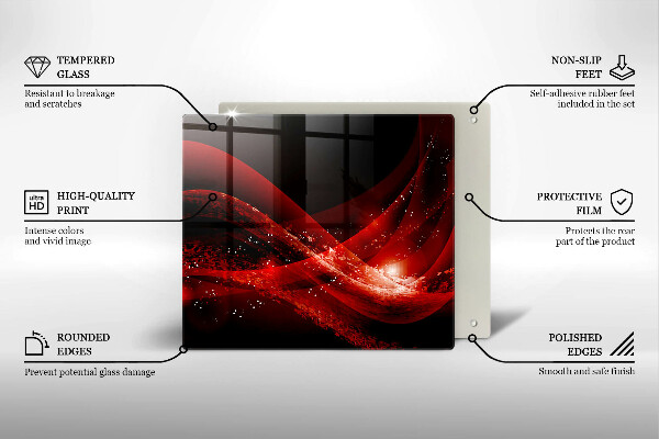 Steklena podloga za rezanje Moderna abstrakcija