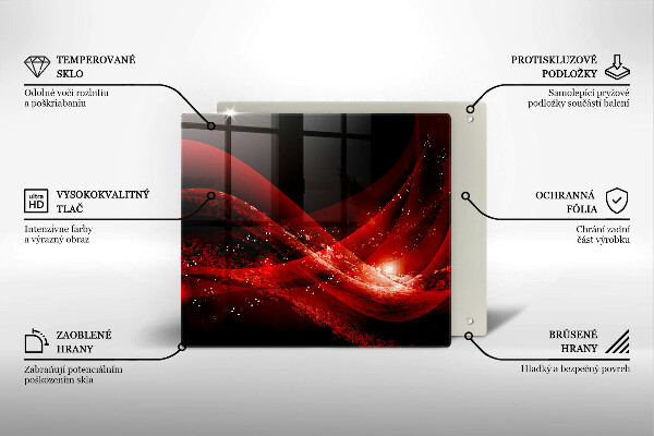 Steklena podloga za rezanje Moderna abstrakcija