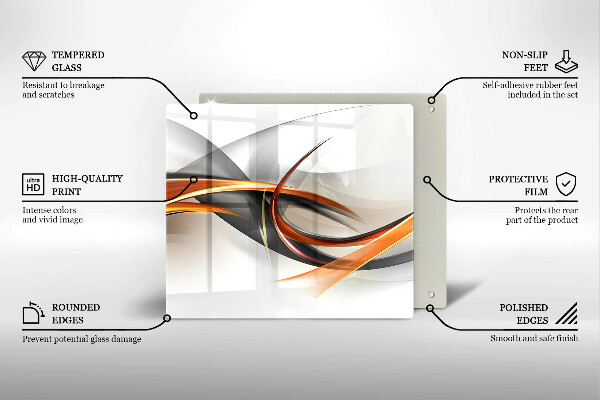 Steklena podloga za rezanje Moderne oblike