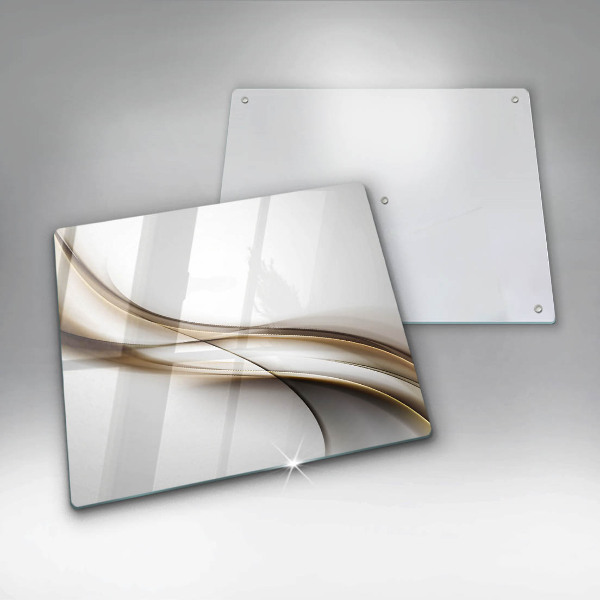 Steklena podloga za rezanje Abstrakcija mehkih linij