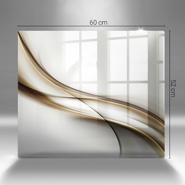 Steklena podloga za rezanje Abstrakcija mehkih linij