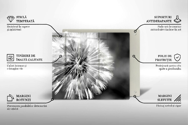 Steklena podloga za rezanje Nežen regrat