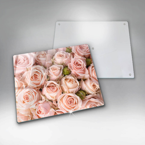 Steklena podloga za rezanje Šopek nežnih vrtnic