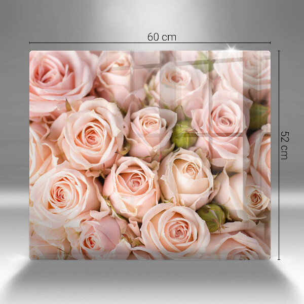 Steklena podloga za rezanje Šopek nežnih vrtnic