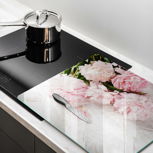 Steklena podloga za rezanje Nežni cvetovi vrtnic