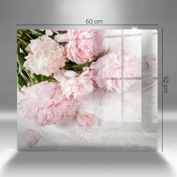 Steklena podloga za rezanje Nežni cvetovi vrtnic