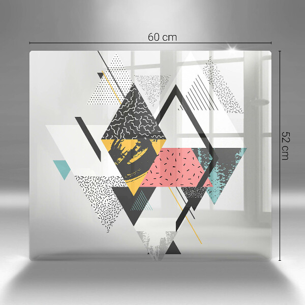 Steklena podloga za rezanje Abstraktni trikotniki