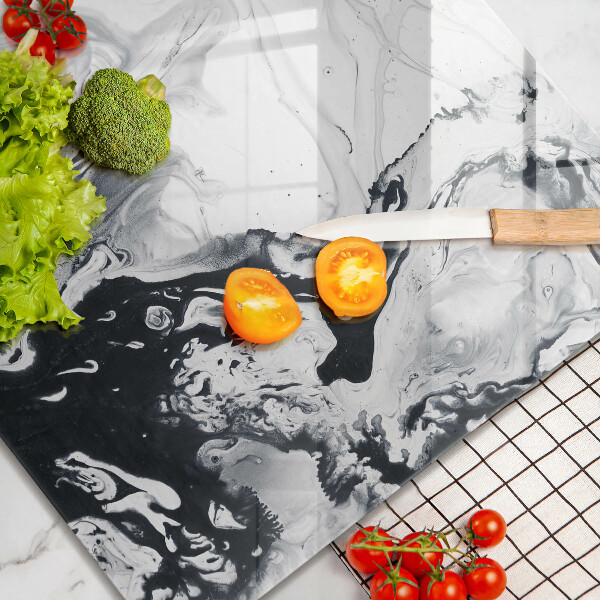 Steklena podloga za rezanje Abstrakcija črnila