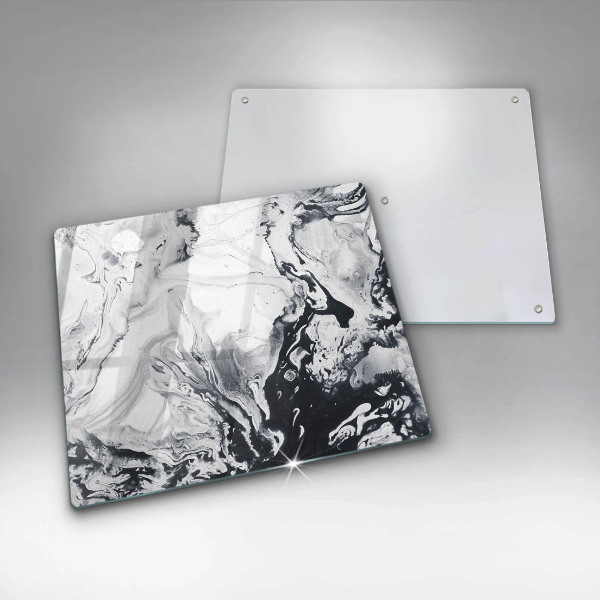 Steklena podloga za rezanje Abstrakcija črnila