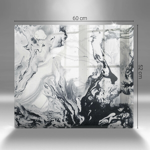 Steklena podloga za rezanje Abstrakcija črnila