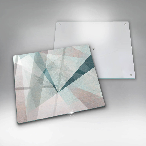 Steklena podloga za rezanje Ostra abstrakcija