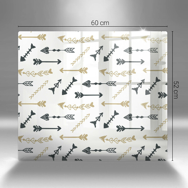 Steklena podloga za rezanje Boho vzorec puščic