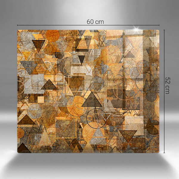 Steklena podloga za rezanje Brezšivni vzorec geometrijskih likov