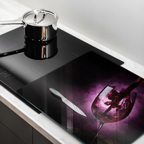 Steklena podloga za rezanje Kozarec vina