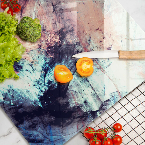 Steklena podloga za rezanje Naslikana abstrakcija