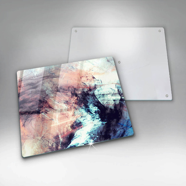 Steklena podloga za rezanje Naslikana abstrakcija