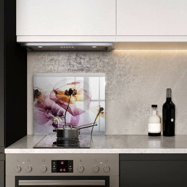 Steklena podloga za rezanje Nežni cvetovi