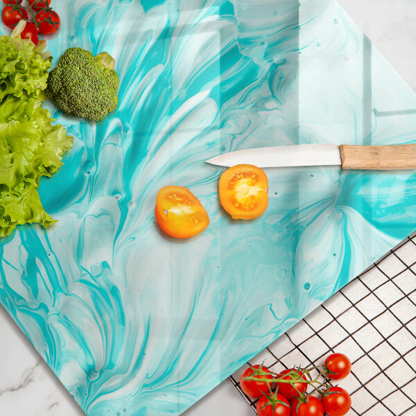 Steklena podloga za rezanje Abstraktne barve