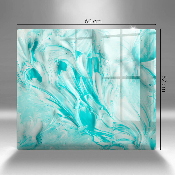 Steklena podloga za rezanje Abstraktne barve