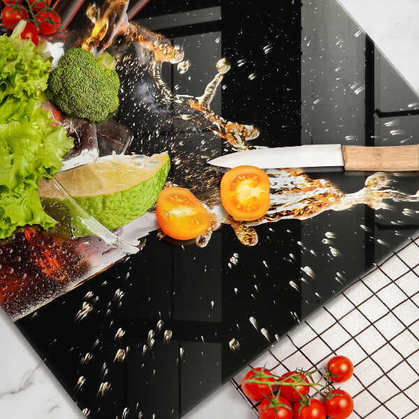 Steklena podloga za rezanje Pijte z ledom