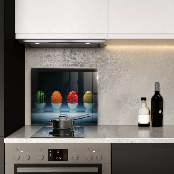 Steklena podloga za rezanje Abstraktna sadna jajca