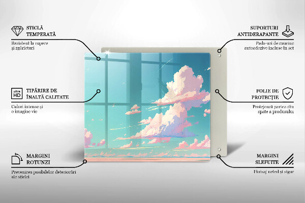 Steklena podloga za rezanje Pravljična nebesa