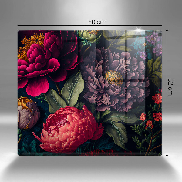 Steklena podloga za rezanje Lepe rože