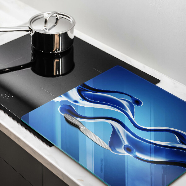 Steklena podloga za rezanje Abstrakcija tekočine