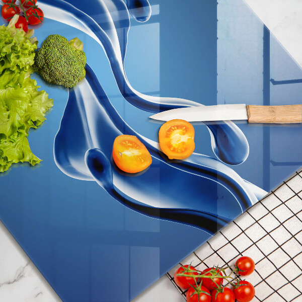 Steklena podloga za rezanje Abstrakcija tekočine