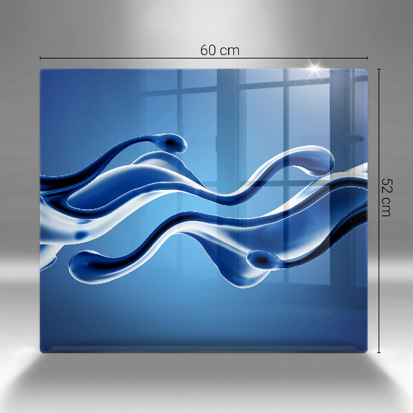 Steklena podloga za rezanje Abstrakcija tekočine
