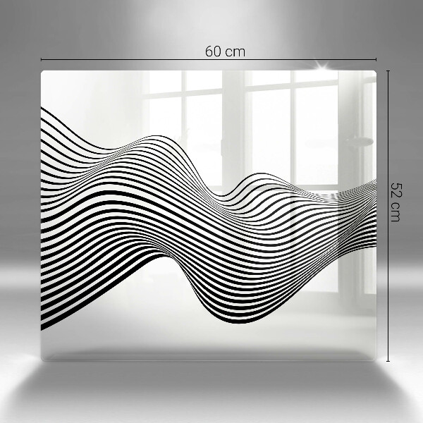 Steklena podloga za rezanje Linearna abstrakcija