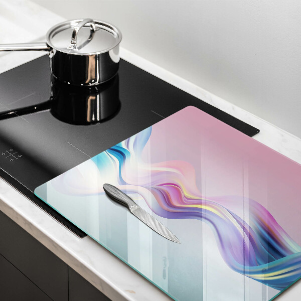 Steklena podloga za rezanje Pastelna abstrakcija