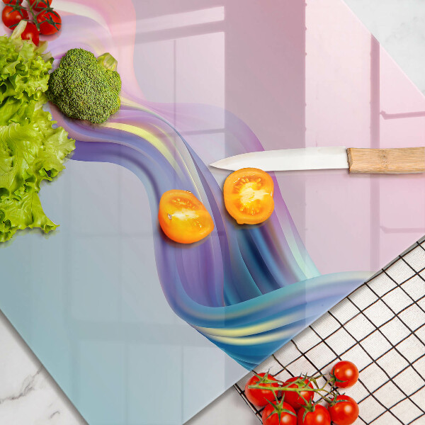 Steklena podloga za rezanje Pastelna abstrakcija