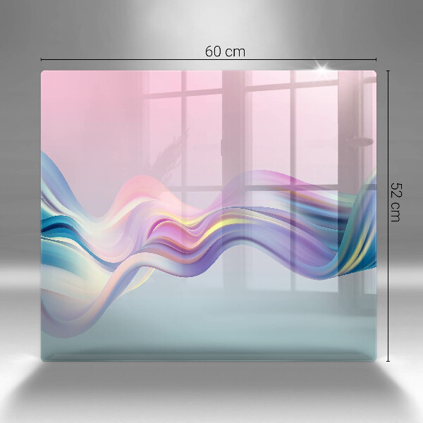 Steklena podloga za rezanje Pastelna abstrakcija