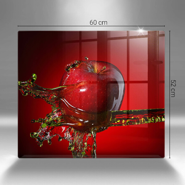 Steklena podloga za rezanje Jabolčno sadje v vodi