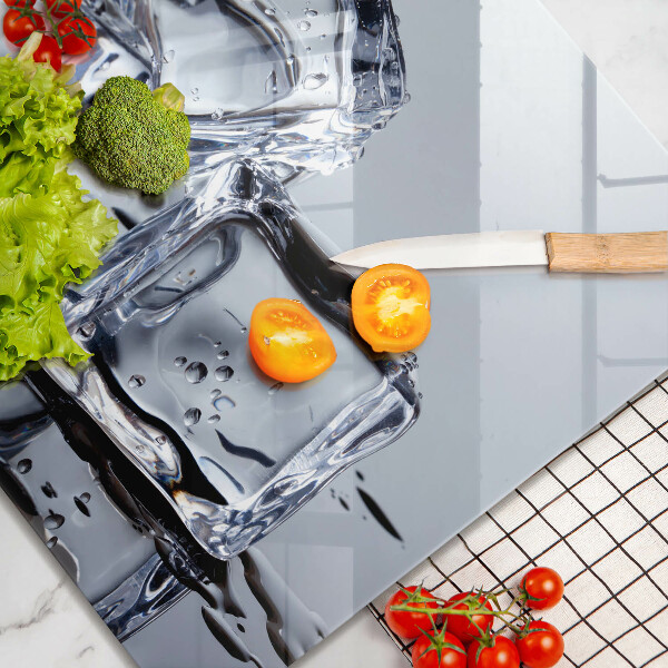 Steklena podloga za rezanje Ledene kocke