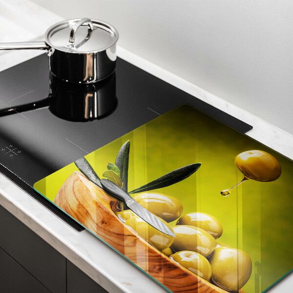 Steklena podloga za rezanje Okusne olive