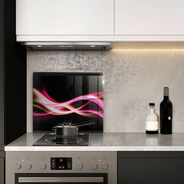 Steklena podloga za rezanje Abstraktni neonski dim