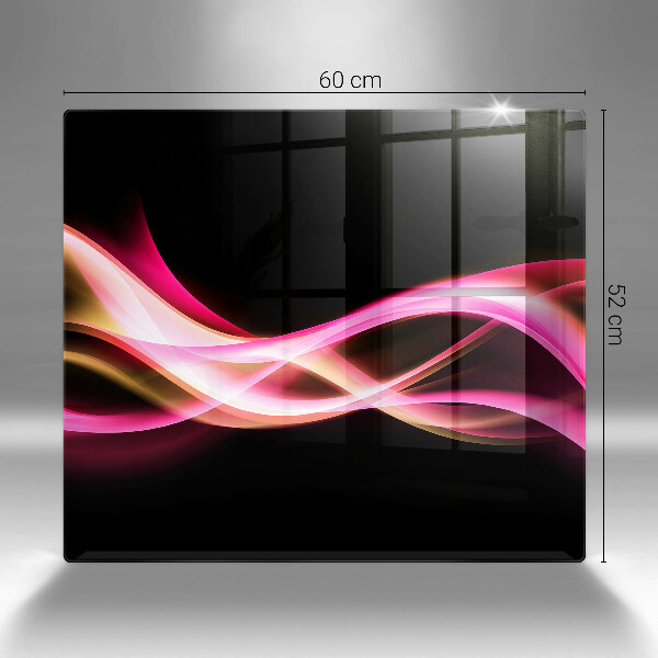Steklena podloga za rezanje Abstraktni neonski dim