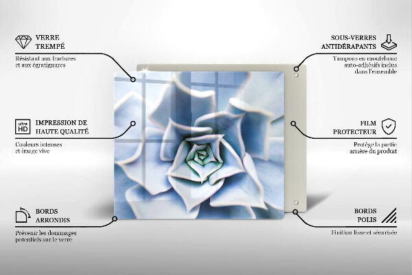 Steklena podloga za rezanje Cvetlična rastlina