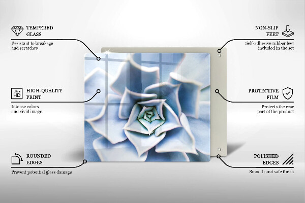 Steklena podloga za rezanje Cvetlična rastlina