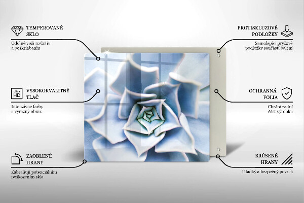 Steklena podloga za rezanje Cvetlična rastlina