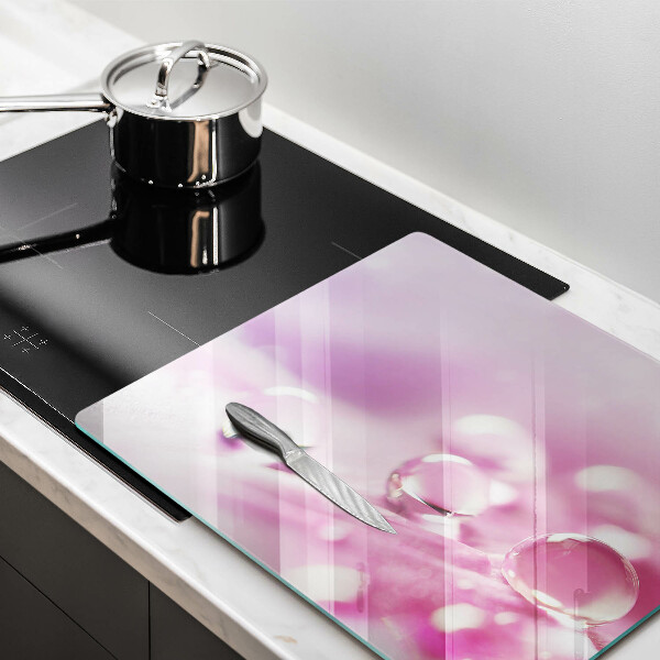 Steklena podloga za rezanje Rosni cvetni listi