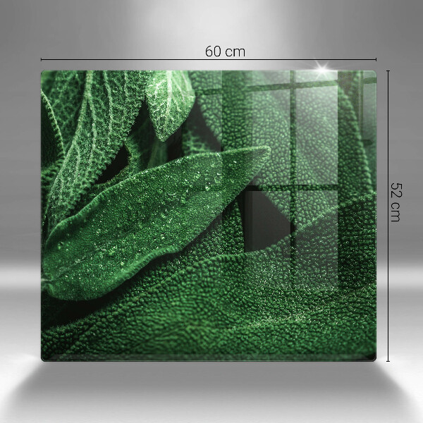 Steklena podloga za rezanje Listi rastline