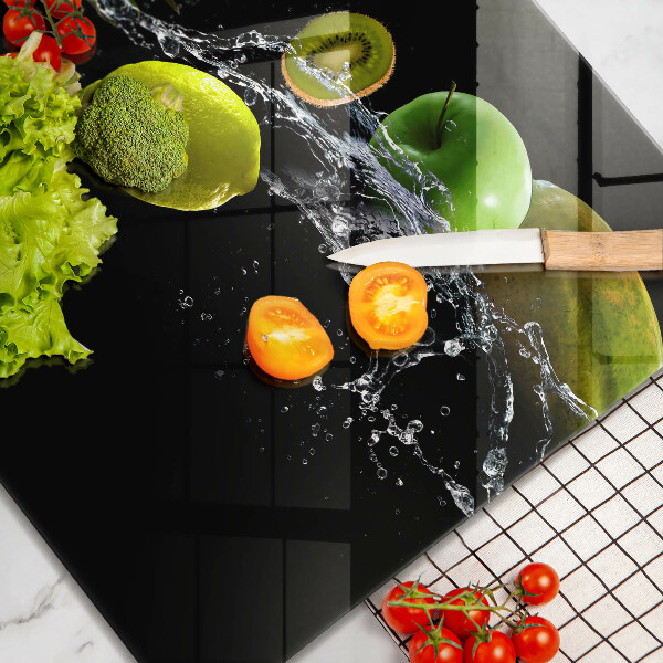 Steklena podloga za rezanje Sadje v vodi