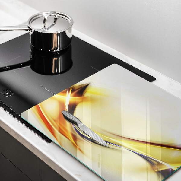 Steklena podloga za rezanje Abstraktne črte svetlobe