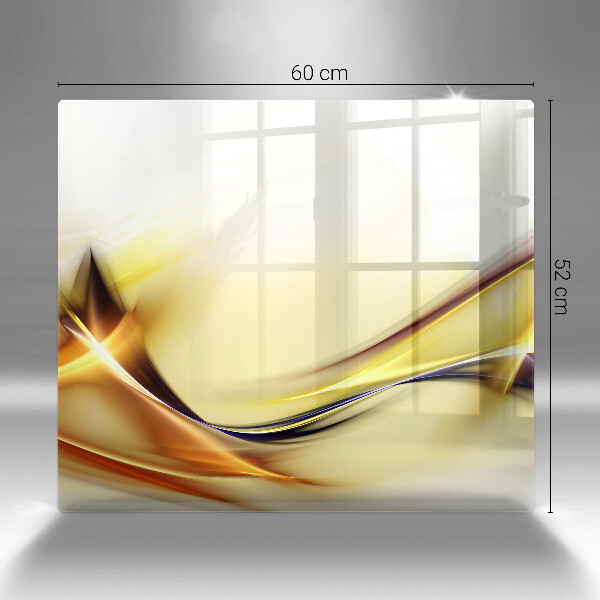 Steklena podloga za rezanje Abstraktne črte svetlobe