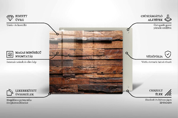 Steklena podloga za rezanje Dekorativne lesene plošče